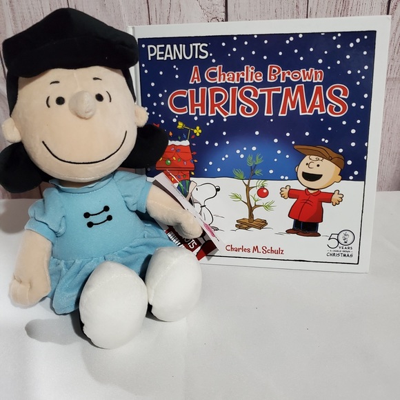 🆕Peanuts a Charlie Brown Christmas book & stuffy - Picture 1 of 2